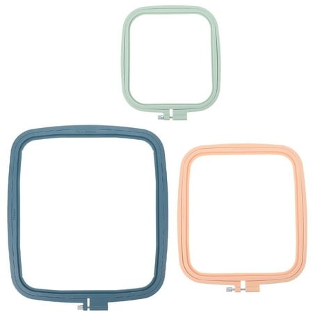3 Pcs Embroidery Tools Punch Square Hoop Floss Organizer Candy Ring Pops Practical Cross Stitching Rings