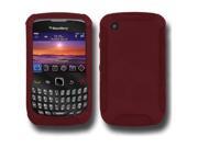 Amzer Silicone Skin Jelly Case for BlackBerry Curve 3G 9300, Curve 8520, and Curve 8530 - Maroon Red