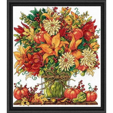 Design Works Crafts Fabulous Fall Counted Cross Stitch Kit  Mulitcolor