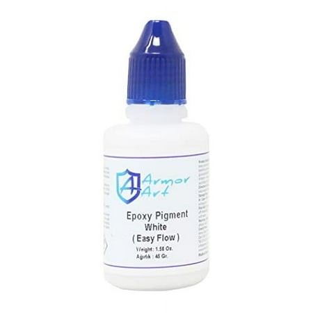 Counter Culture DIY Armor Art Pigment  Easy Flow White  1.76 Oz  Resin Epoxy Dye for Waves and Water Effects