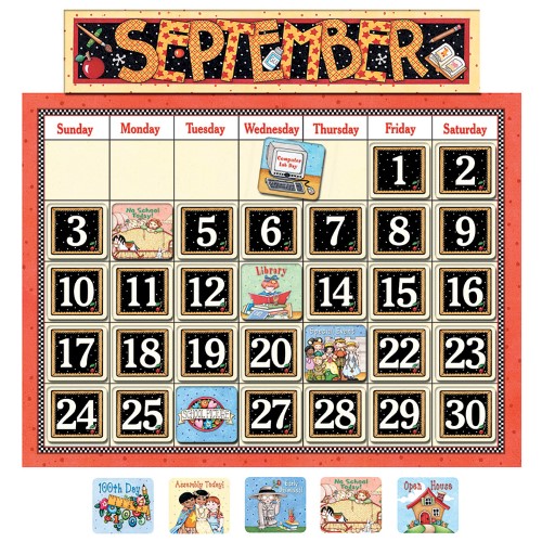 Teacher Created Resources Calendar Bulletin Board Set, 24