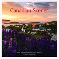 Canadian Geographic Canadian Scenes 2020 12 X 12 Inch Monthly Square Wall Calendar, Canadian Regional Travel Canada