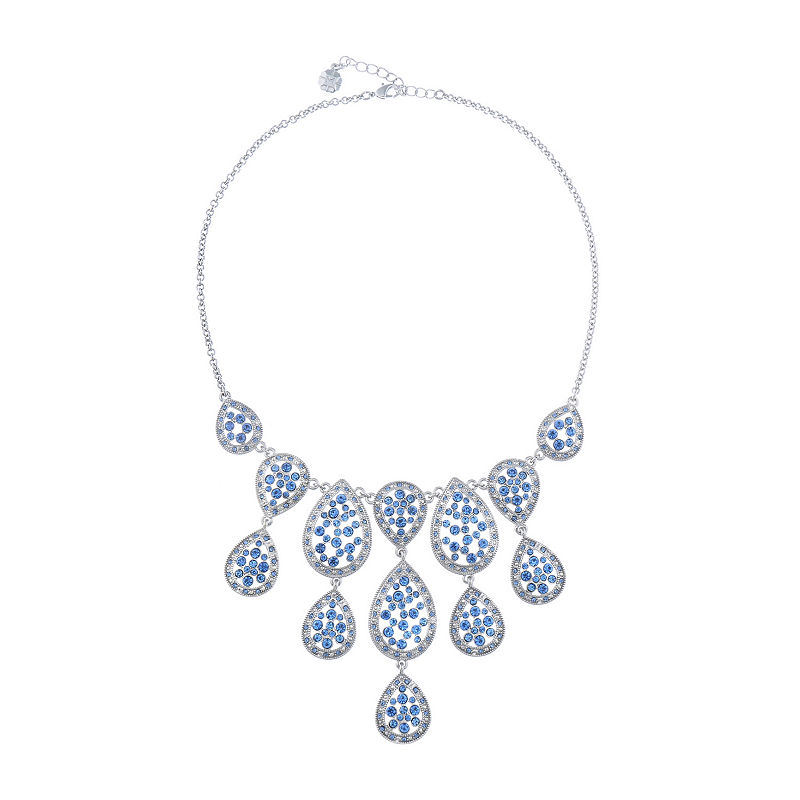 Monet Jewelry Golden Hour 18 Inch Cable Collar Necklace, One Size , Blue