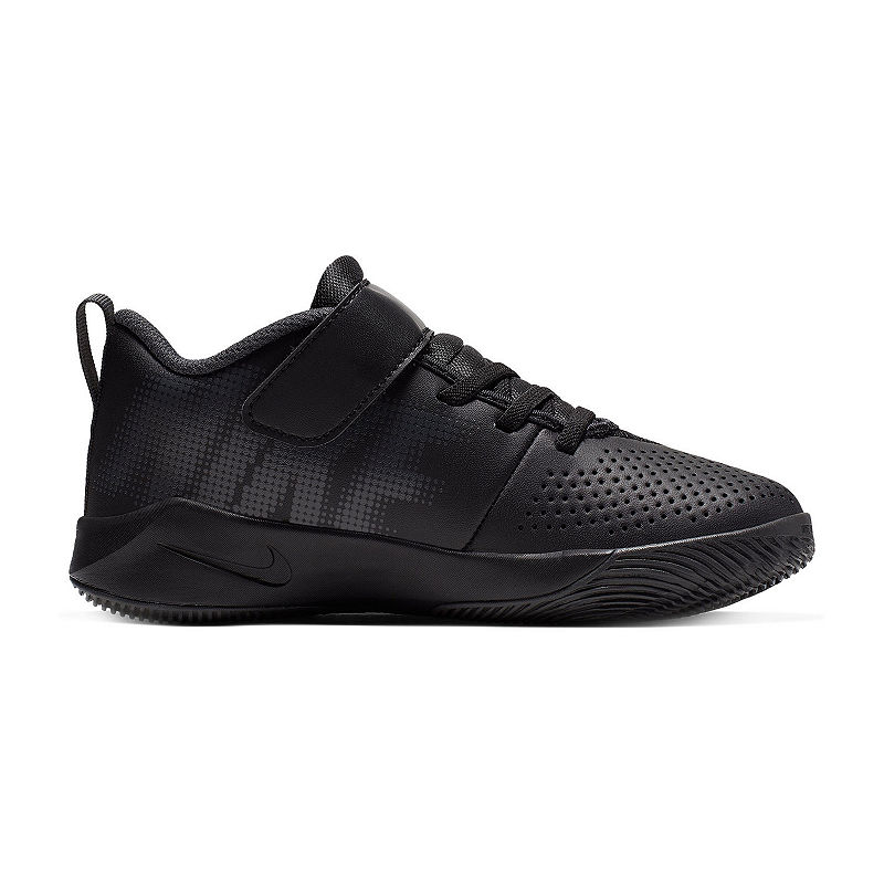Nike Kids' Hustle Quick 2 Basketball Shoe Preschool Shoes (Black/Black) - Size 1.0 M