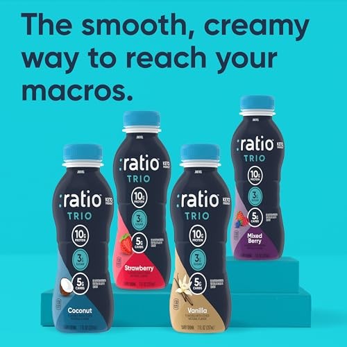 Ratio Dairy Drink, Strawberry, 10g Protein, Keto Friendly, 7 FL OZ thumbnail