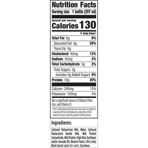 Ratio Dairy Drink, Strawberry, 10g Protein, Keto Friendly, 7 FL OZ thumbnail