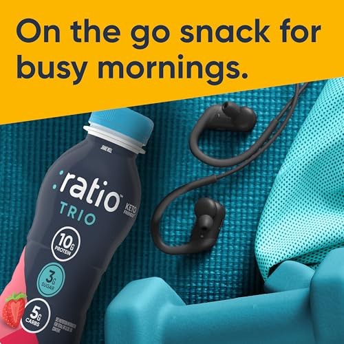 Ratio Dairy Drink, Strawberry, 10g Protein, Keto Friendly, 7 FL OZ thumbnail