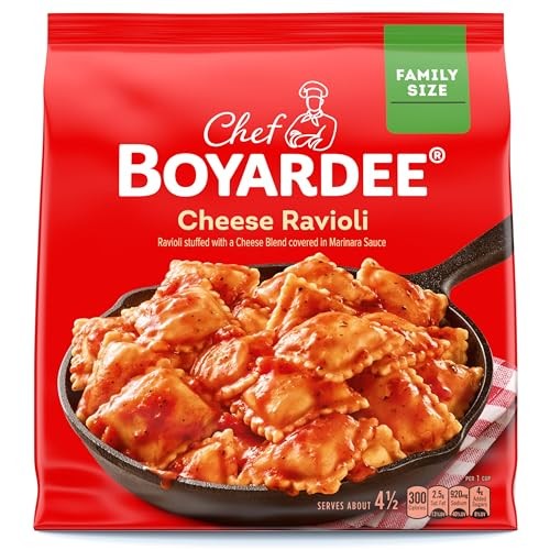 Chef Boyardee Cheese Ravioli, Family Size Skillet Meal, Frozen Meal, 40 Oz.