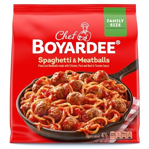 Chef Boyardee Spaghetti and Meatballs Family Size Skillet Meal, Frozen Meal, 40 Oz.