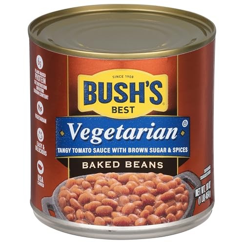 (12 Pack) Bush S Vegetarian Baked Beans  Canned Beans  16 Oz Can