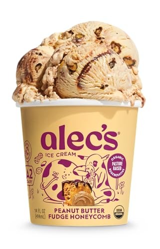 Alec's Peanut Butter Fudge Honeycomb Organic Ice Cream thumbnail