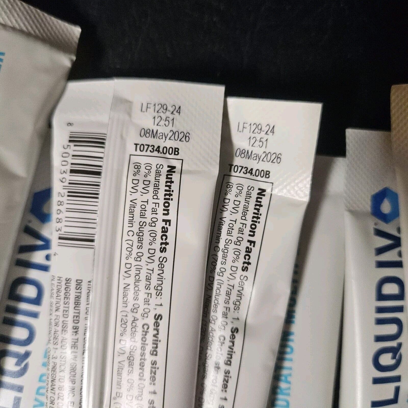 20ct Liquid IV Hydration Multiplier Powder - White Peach ???? , Green Grape ???? thumbnail
