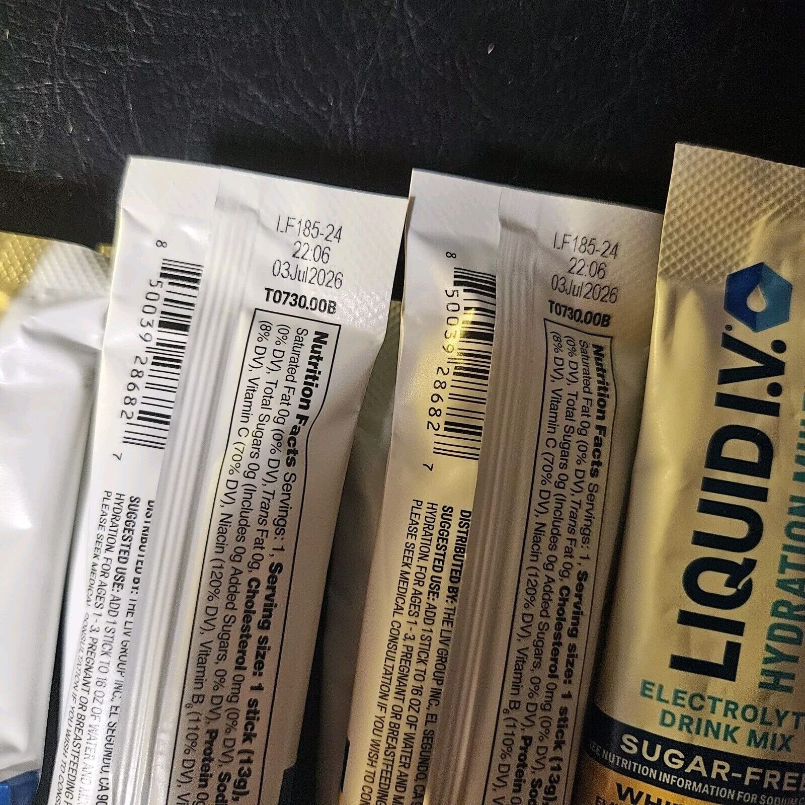 20ct Liquid IV Hydration Multiplier Powder - White Peach ???? , Green Grape ???? thumbnail