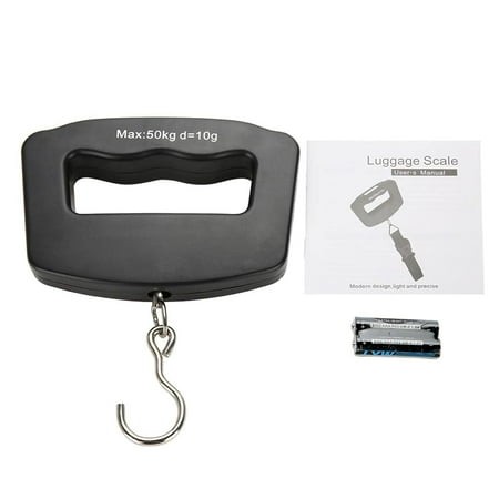 FIGT-Compact and Accurate 50kg 10g Portable Digital Fish Hook Scale for Easy Weighing of Luggage【0516】