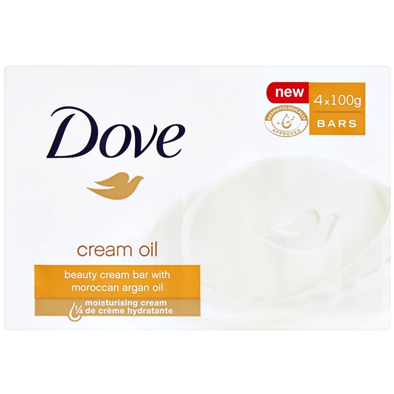Dove Cream Oil Beauty Cream Bar 4 X 100 G