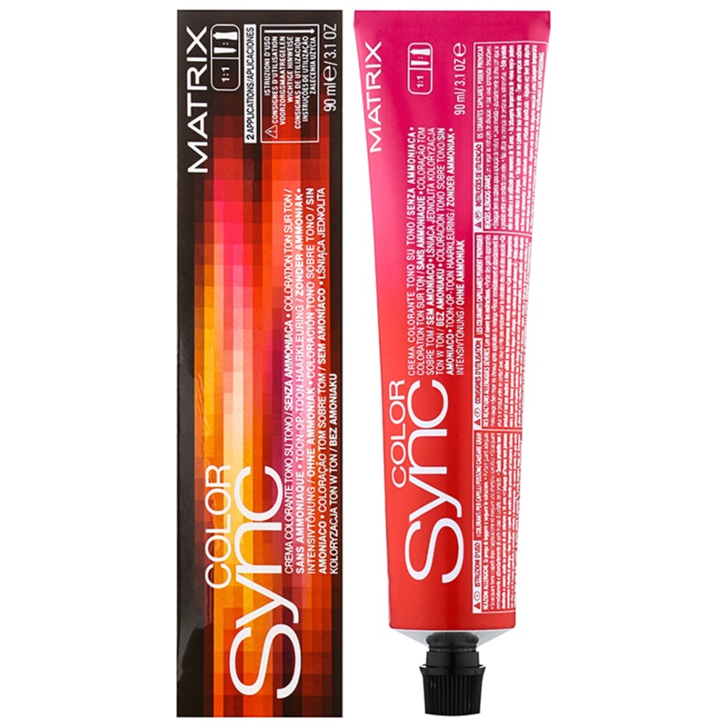 Matrix SoColor Color Sync Pre-Bonded Demi-Permanent Haircolor (3 Oz) - Alkaline Toner Full-Bodied (6BR - Dark Blonde Blonde Red)