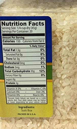 Golden Crown Sushi Rice Premium Quality Rice | Non-GMO Gluten-Free 100% Authentic Naturally Fragrant Sweet Flavorful | Medium Grain Rice for Vegetaria thumbnail