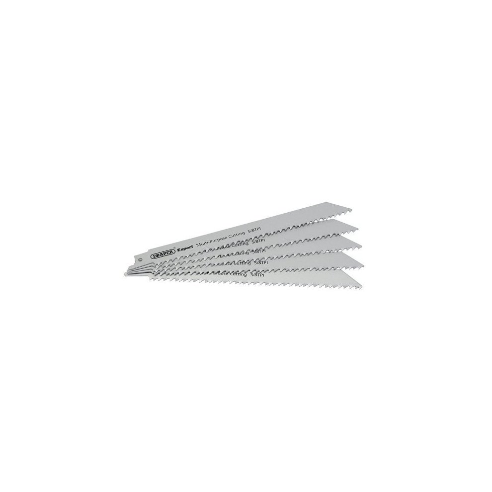 DRAPER Expert 150mm 5/8tpi HSS Reciprocating Saw Multi Purpose - Pack of 5 |2313