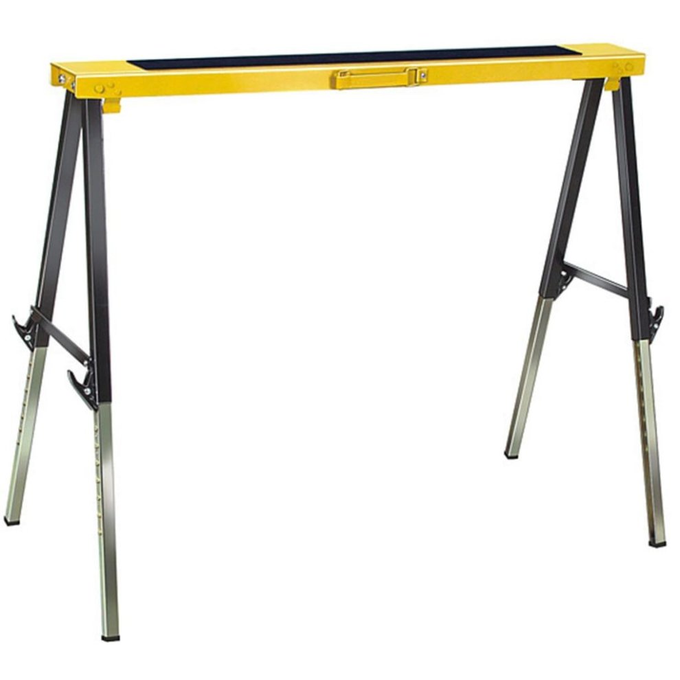 Brennenstuhl Falt-Arbeitsbock MB 120 KH, Schwarz-gelb Standfester Stahlbock, Schlag- Und Kratzfeste Kunststoffbe- (1444610)