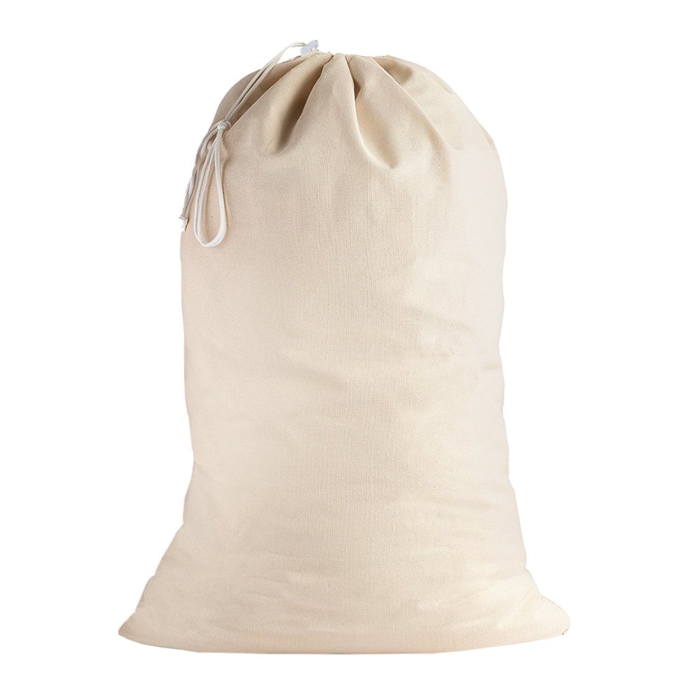 Sweet Needle SweetNeedle - 100% Cotton Extra-Large Heavy Duty Laundry Bags in Natural Colour - 71 CM X 91 CM (28 in X 36 in) - Highly Durable,