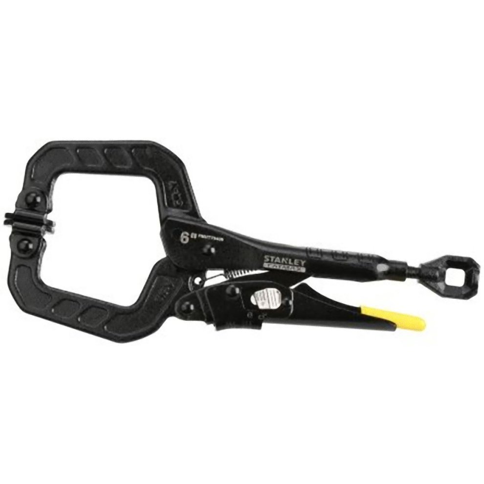 STANLEY FMHT0-75408 150 Mm C-Clamp Fatmax Locking Mole Grip Swivel Pads - Black