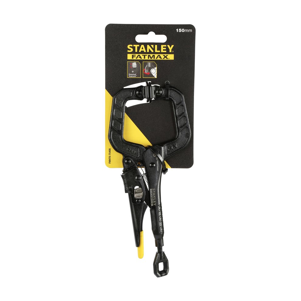 STANLEY FMHT0-75408 150 Mm C-Clamp Fatmax Locking Mole Grip Swivel Pads - Black thumbnail