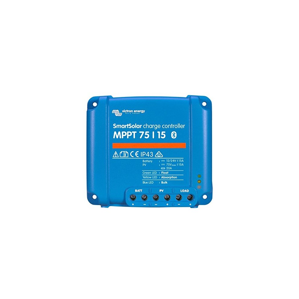 Victron 12/24V 15A SmartSolar MPPT 75/15 Bluetooth Solar Charge Controller