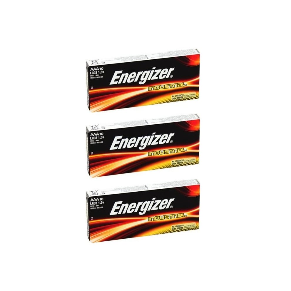 Energizer AAA Industrial Battery 30 Alkaline Expiry 2025