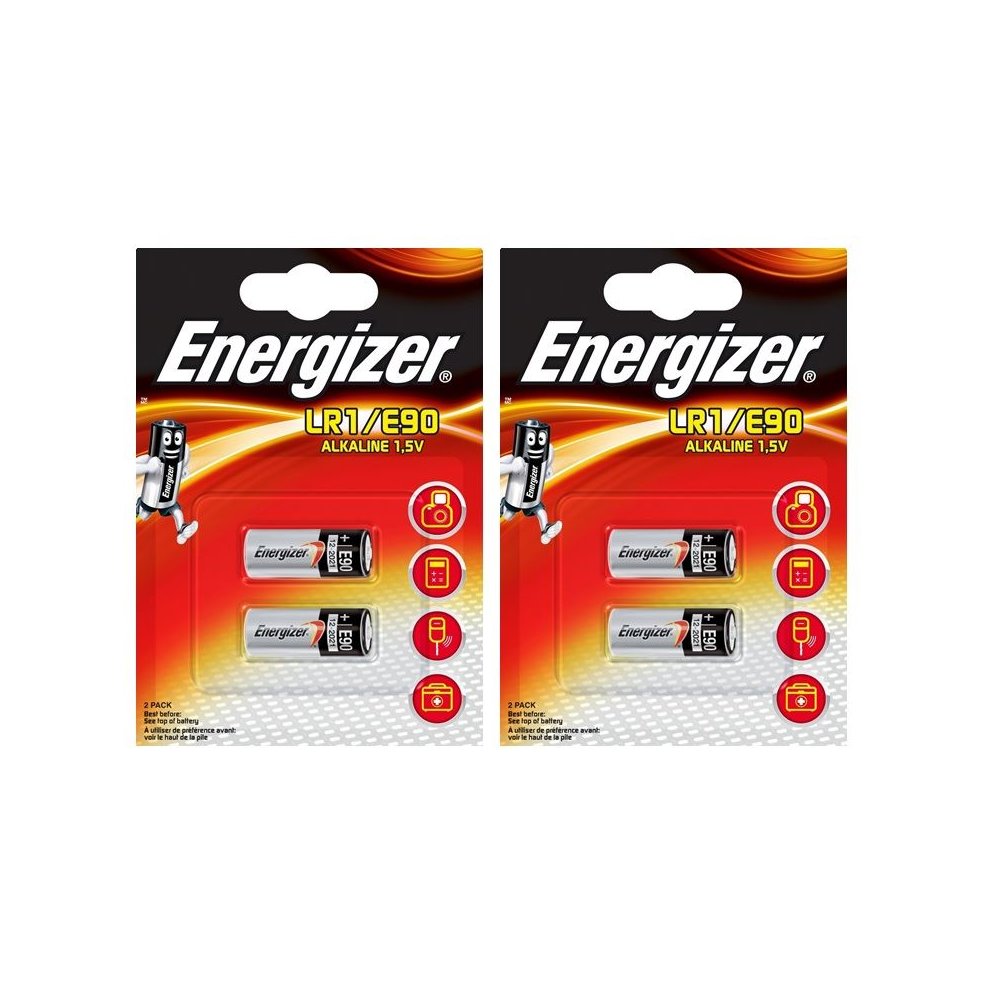 4 X Energizer LR1 1.5V Alkaline Battery E90 MN9100 N AM5 910A