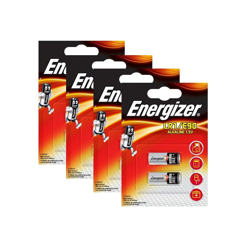 8 X Energizer LR1 1.5V Alkaline Battery E90 MN9100 N AM5 910A