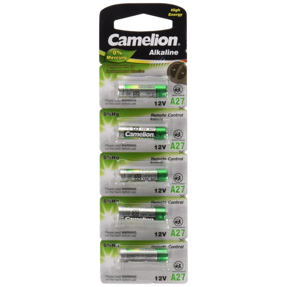 Camelion LR 27A 12 V Plus Alkaline Battery (Pack of 5)