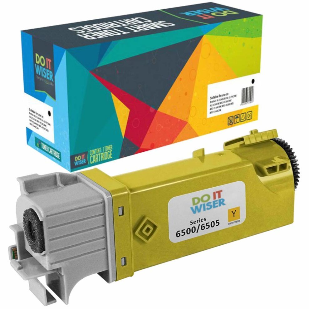 Do It Wiser Compatible Toner for Xerox Phaser 6500 6500N 6500DN WorkCentre 6505 6505N 6505DN (Yellow)