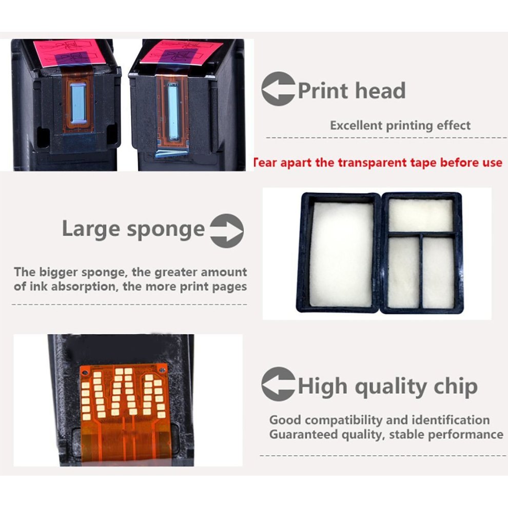 Ink_seller Remanufactured Replacement for HP 301XL 301 High Yield Ink Cartridges(1 Tri-colour) Compatible for HP Deskjet 2540 3050A 3055A 1000 2510... thumbnail