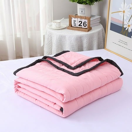 Growsl Blanket Summer Cooler Quilt for Hot Sleepers and Night Sweats Ice Blanket for Sleeping Cooler Comforter Double Cold Effect Blanket Cooler Fiber