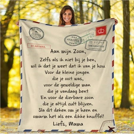 Wrap for Family Letter Lovers a Blanket Friends Gift Blanket Perfect Comfortable Home Textiles