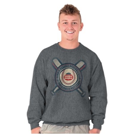 Dubble Bubble Blow Bubbles Baseball Gum Sweatshirt for Men or Women Brisco Brands S