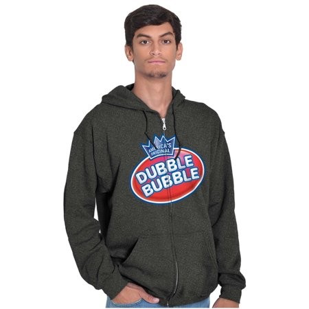 Original Dubble Bubble Double Logo Gum Zip up Hoodie Men S Women S Brisco Brands 5X