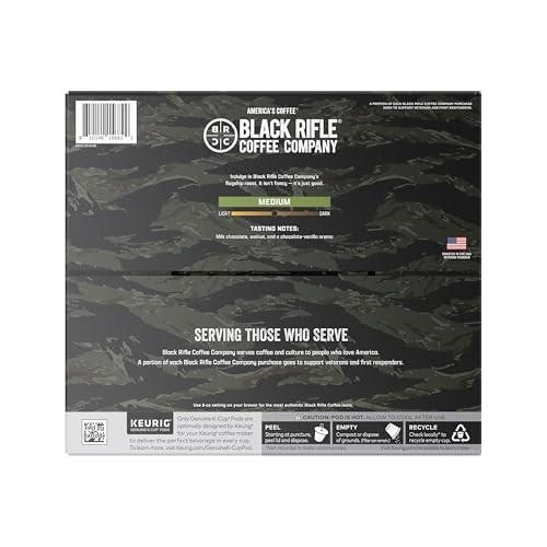 Black Rifle Coffee Company, Single Serve Coffee Pods, Just Black, Medium Roast Coffee Pods, 84 Count thumbnail