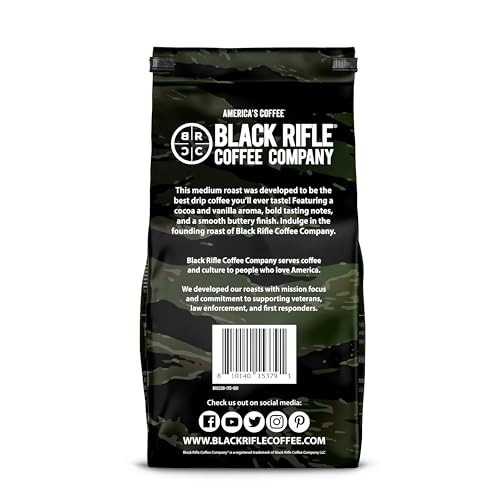 Black Rifle Coffee Company Just Black Medium Roast Ground Coffee - 18oz thumbnail