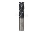 AccusizeTools-3/4' X 3/4' X 1-5/8' X 3-7/8' M42 (8% Cobalt) TiAlN Finishing End Mill, CNC, Center Cutting, #6800-4081