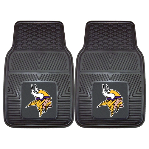 Minnesota Vikings 18 in. X 27 in. 2-Piece Heavy Duty Vinyl Car Mat