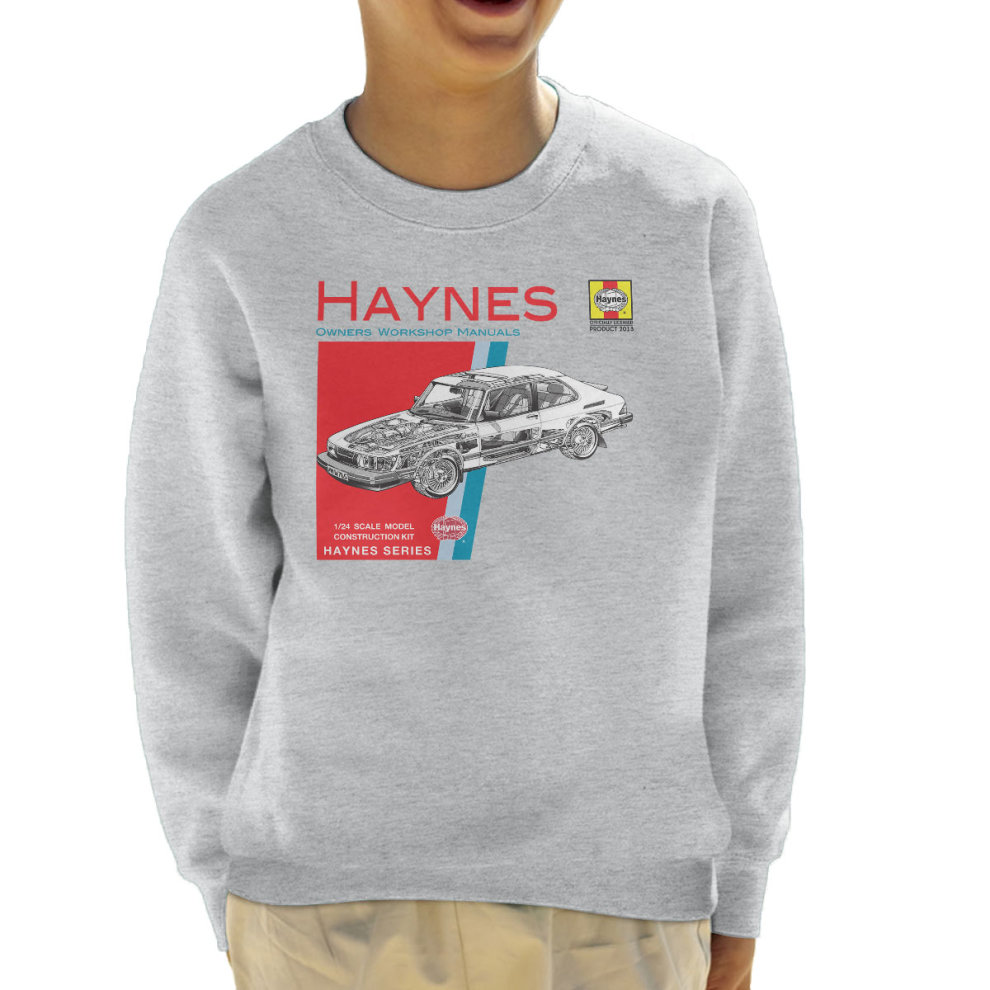 (X-Small, Heather Grey) Haynes Owners Workshop Manual 0765 Saab 900 Turbo Kid's Sweatshirt