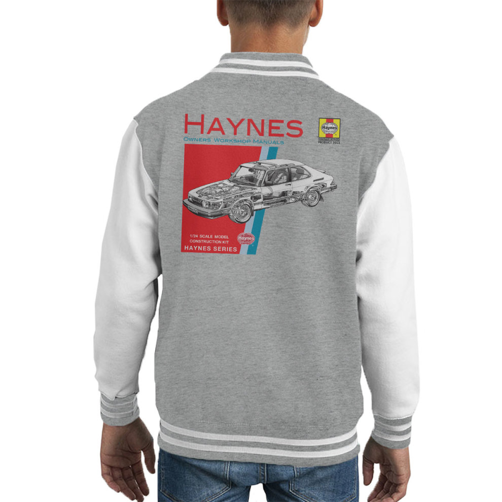 (Large) Haynes Owners Workshop Manual 0765 Saab 900 Turbo Kid's Varsity Jacket