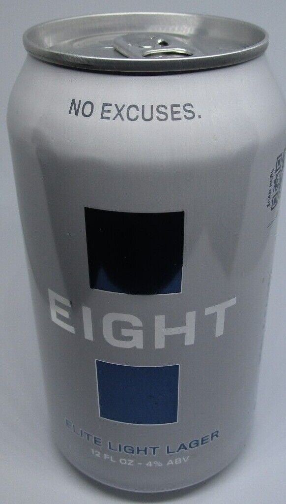 Eight (Troy Aikman) Elite Light Lager 12 Oz Empty Beer Can Dallas Cowboys Texas thumbnail