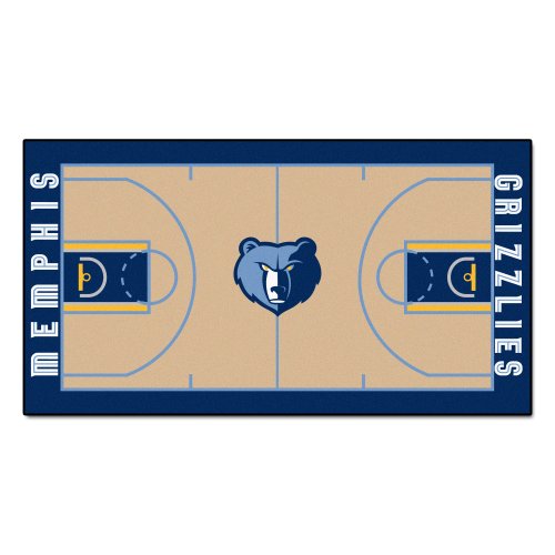 NBA Memphis Grizzlies 3 Ft. X 5 Ft. Large Court Runner Rug