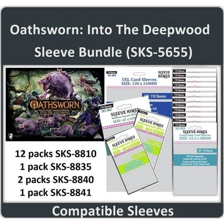 Oathsworn: Into the Deepwood  Compatible Sleeve Bundle (8810 X 12 +8835 X 1 + 8840 X 2 + 8841 X 1)