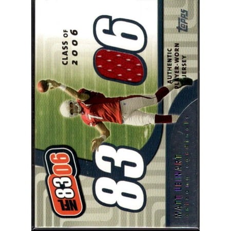 Matt Leinart B Card 2006 Topps NFL 8306 Relics #8306RML