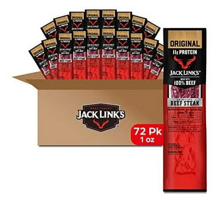 Jack Links Premium Cuts Beef Steak  Original  Strips  Bulk 1 Ounce (Pack of 72)