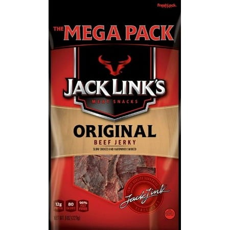 Jack Link S Original Beef Jerky Mega Pack  8 Oz. (Pack of 10)