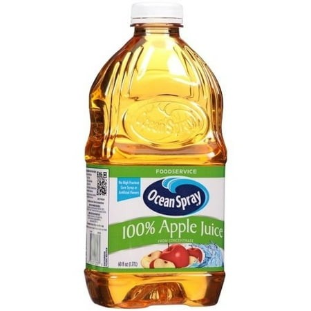 Ocean Spray 100 Percent Apple Juice  60 Fluid Ounce -- 8 per Case